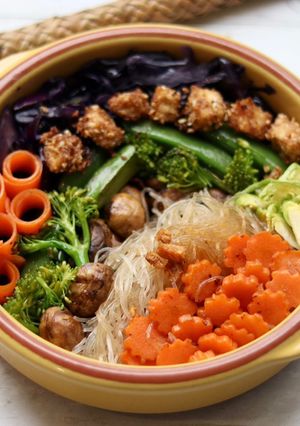 A picture of Buddha bowl eattherainbow 🌈.