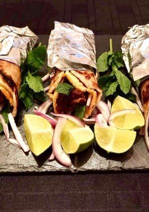 A picture of Egg Mutton Kebab Rolls.