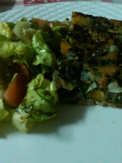 Una foto de Tortilla de Espinaca y Calabaza