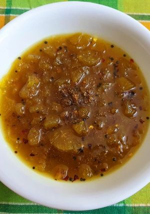 A picture of Sweet and Spicy Amla Chutney.