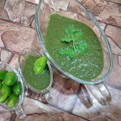 Hari chutney A picture of Hari chutney.