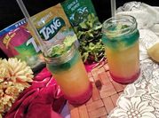 A picture of rose syrup mocktail