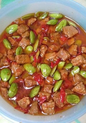 Foto resep Sambal goreng daging dan pete