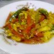 Cabbage carrot green chilli or garlic ka Achar