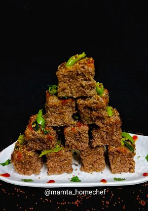 A picture of Ragi Dhokla.
