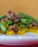Lomo de cerdo en salsa satay