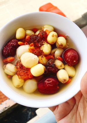 Hình của món Nước Mắt Đào Hoa.