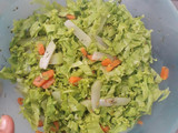 Salada de Abóbora, Chuchu e Alface