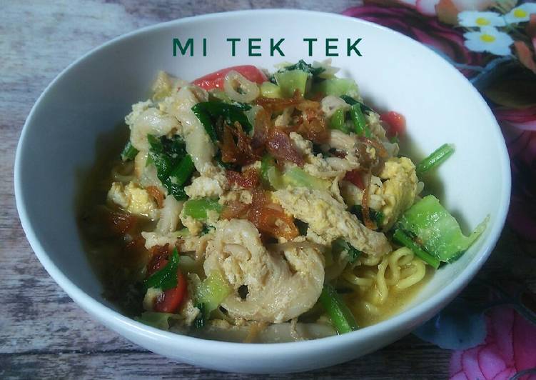 Resep Mie tektek jamur Anti Gagal