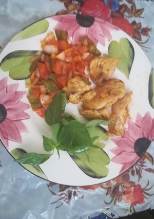 عکسی از دستور استیک مرغ