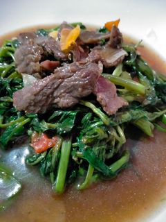 Foto resep Kangkung cah sapi