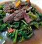 Cara Gampang Membuat Kangkung cah sapi Anti Gagal