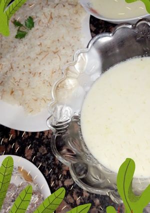صورة لوصفة الكفتة باللبن مع الأرز بالشعيرية