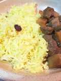 Saffron Rice with Biryani Beef