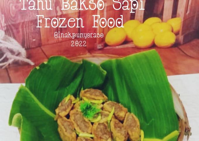 Resep Tahu Bakso Sapi Frozen Food Resep 500 Oleh Oktaviani Bund Keyl