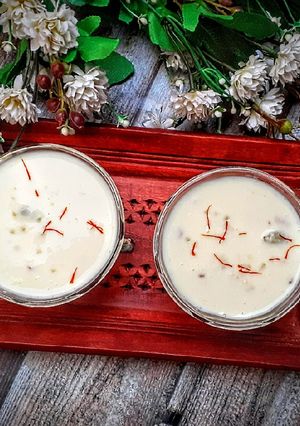 A picture of Sabudana kheer.