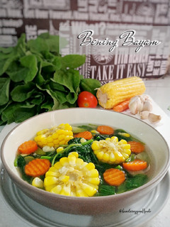Foto resep Sayur bening bayam segar