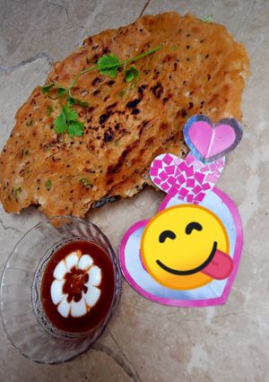 A picture of Kalonji Aur Piyaz wala paratha 😋👌❣️.