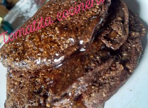 Una foto de Choco hot cakes de amaranto