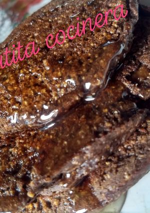 Una foto de Choco hot cakes de amaranto