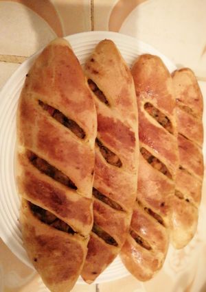 صورة لوصفة باكيط معمر بالخضر والدجاج