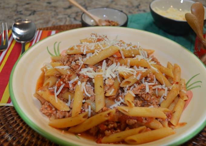 Easiest Way to Prepare Quick Instant Pot Penne Pasta with Meat Sauce