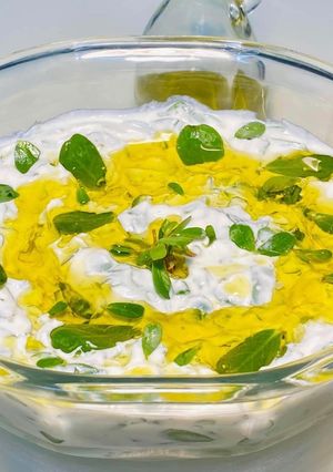 A picture of Purslane salad.