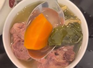 Hình của món Canh cải khô sườn heo.