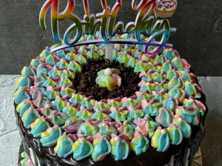 Cara Simple Menyiapkan Resep  Blackforest Kukus Birthday Cake yang Enak, Bikin Ketagihan