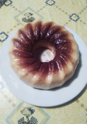 Una foto de Tarta de queso en microondas