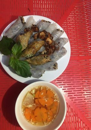 Hình của món Bánh cuốn hà nội.