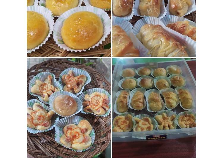 step by step Membuat Roti Unyil metode autolisis Jadi, Lezat Sekali