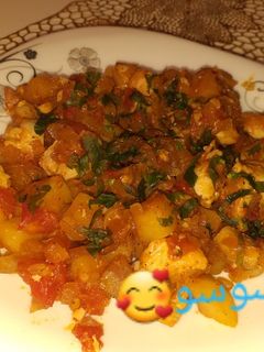 صورة لوصفة شكشوكة بالدجاج