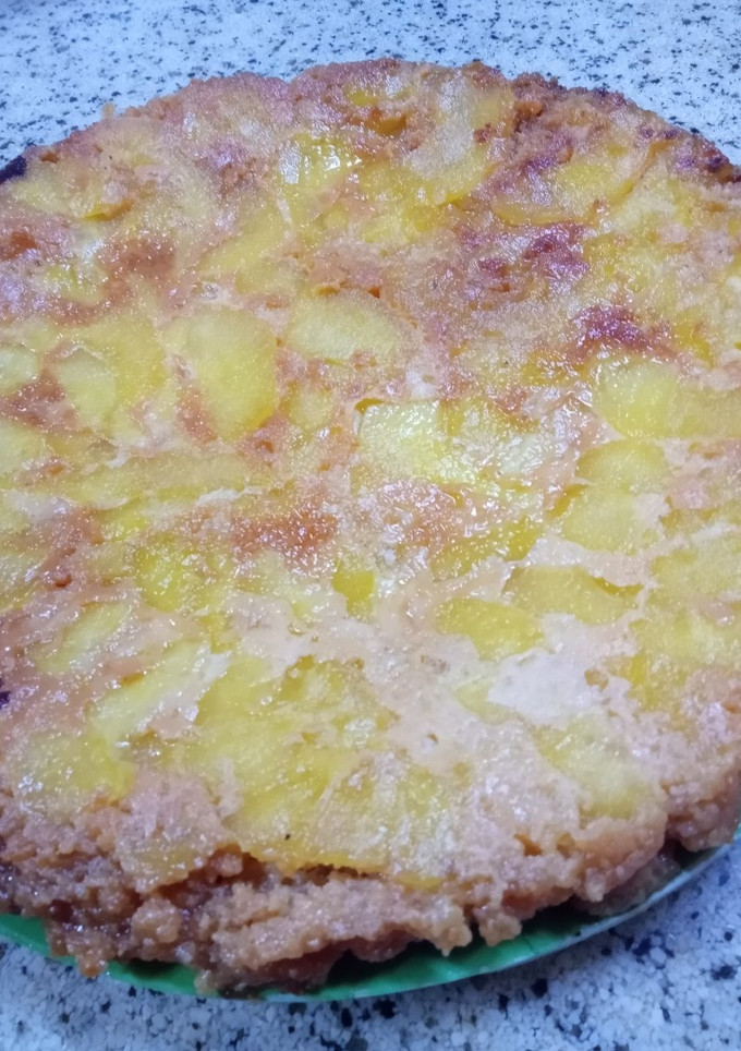 Una foto de Torta invertida de manzanas sin TACC