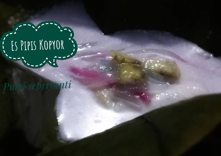 resep cara mengolah Es Pipis Kopyor #kamismanis #bikinramadanberkesan