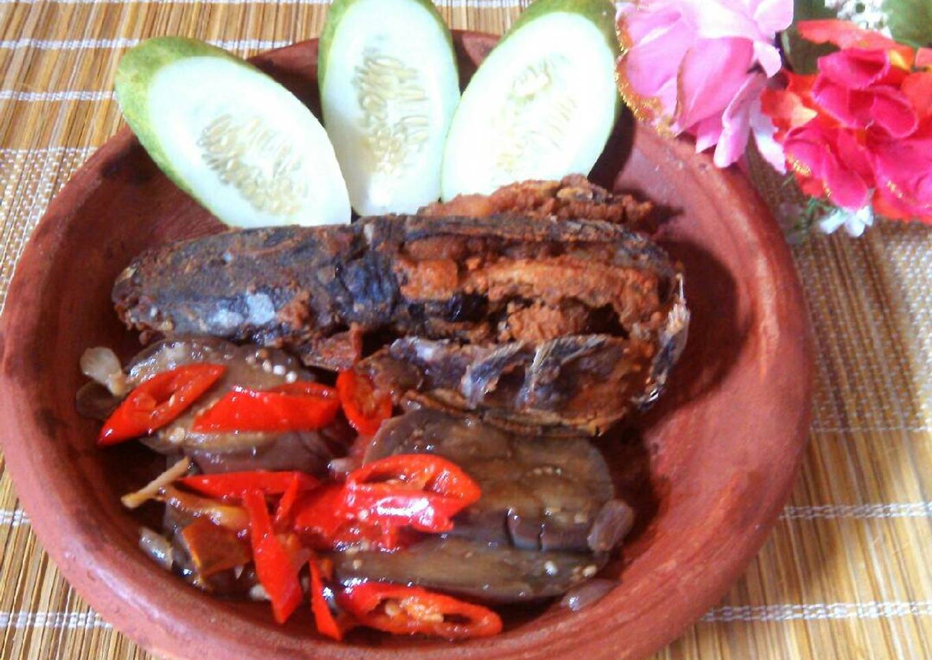 Lele goreng tepung crispy & sambal terong