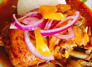 Una foto de Pollo pibil de mi cocina 🐔🐔