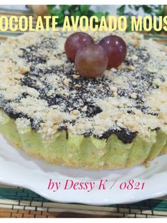 Foto resep 28. Chocolate Avocado Mousse Cake (No Bake) / Kue Alpukat