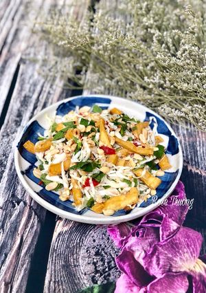 Hình của món Gỏi Bắp Sú Chay.