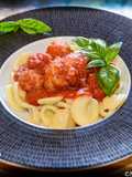 Orecchiette con polpette di pesce