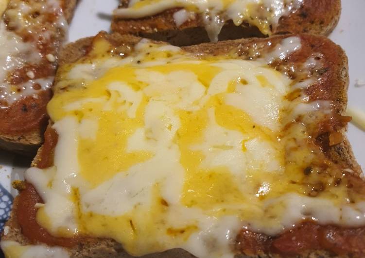 Recipe of Speedy Toasts pizza