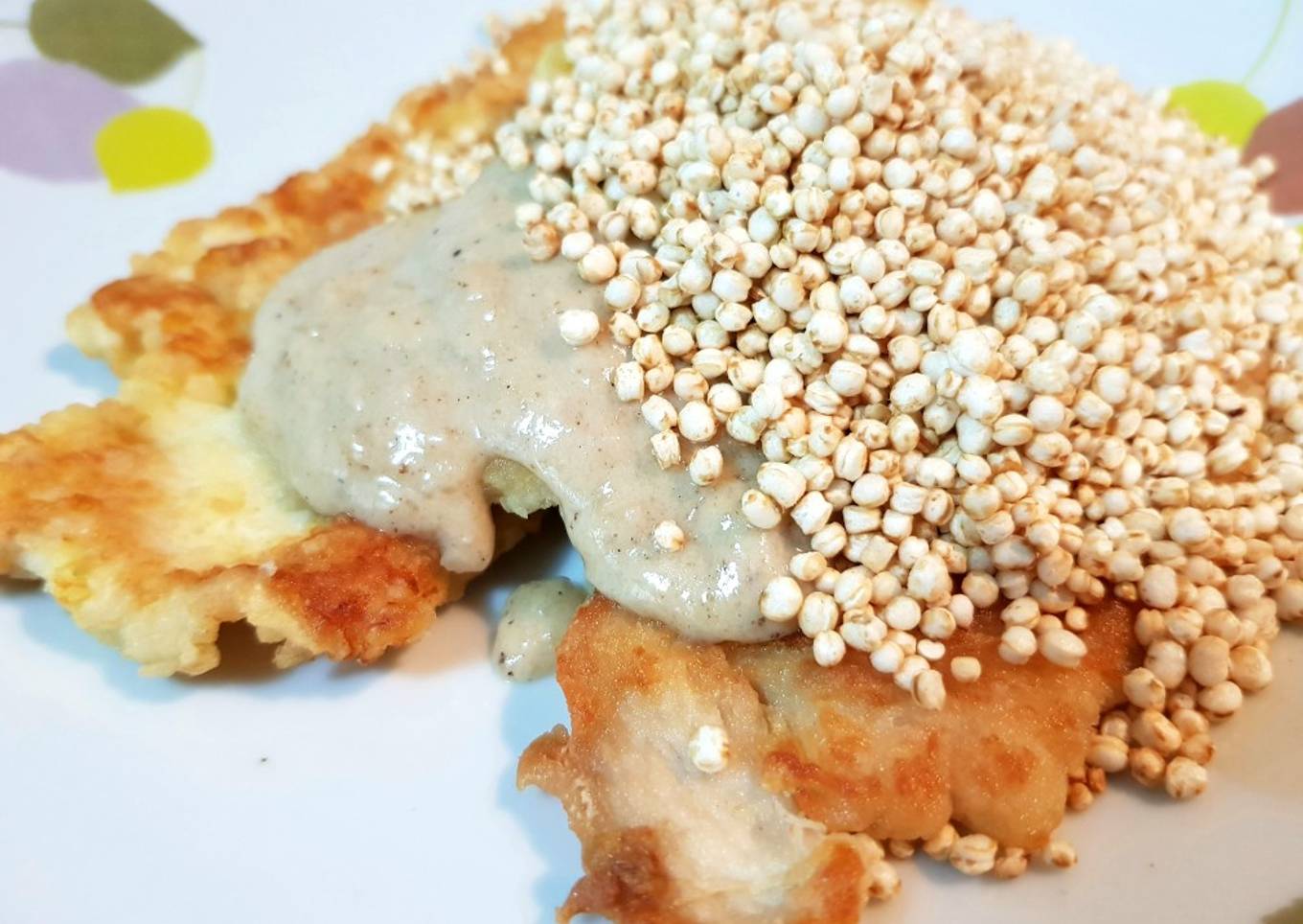 How to Prepare Super Quick Homemade Creamy Chicken with Quinoa Pops