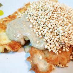 A picture of Creamy Chicken with Quinoa Pops.