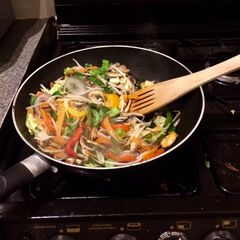A picture of Prawn stir fry.
