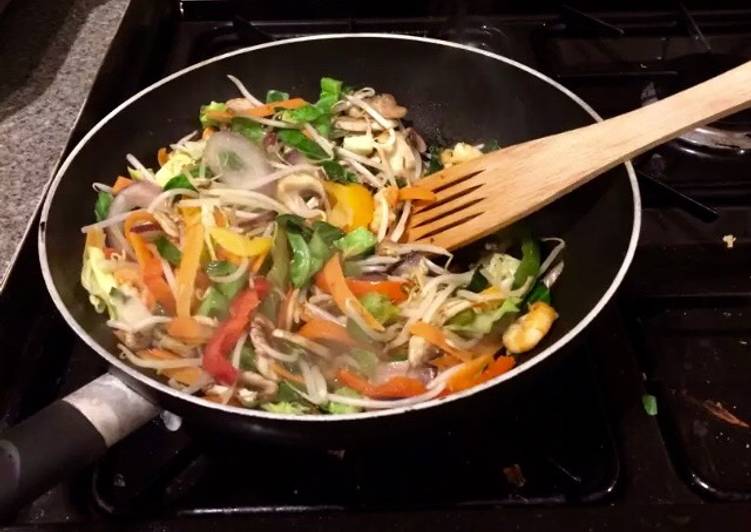 Prawn stir fry