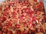 Una foto di pasta al forno