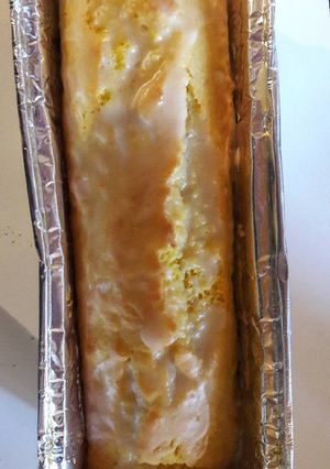 Una foto de Budín de mandarina glaseado