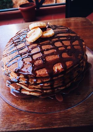 A picture of Easy Banana Pancakes Recipe.