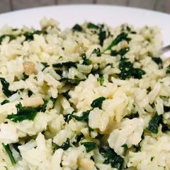 A picture of Spinach Rice.