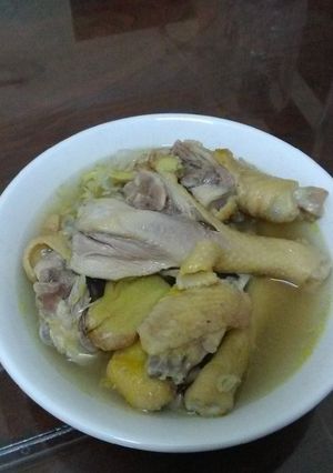 Hình của món Gà rang gừng.